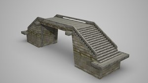 3D stone bridge vietnam model