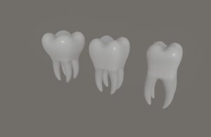 teeth enamel mouth 3D model