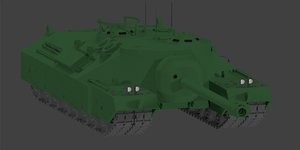 3D allied tank