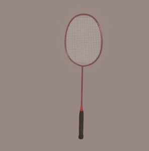 badminton racket 3D model