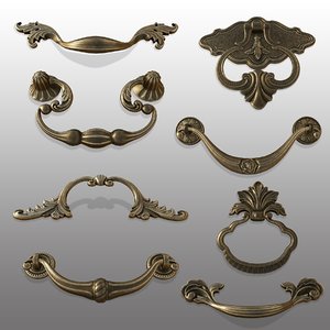 Drawer Pull 3d Models For Turbosquid Drawer Pull 3d Models For, Twig Cabinet Pulls 3d Model