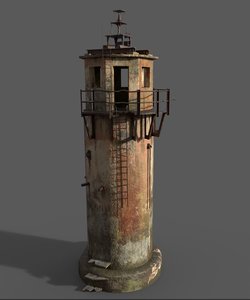 abandoned lighthouse 3D model