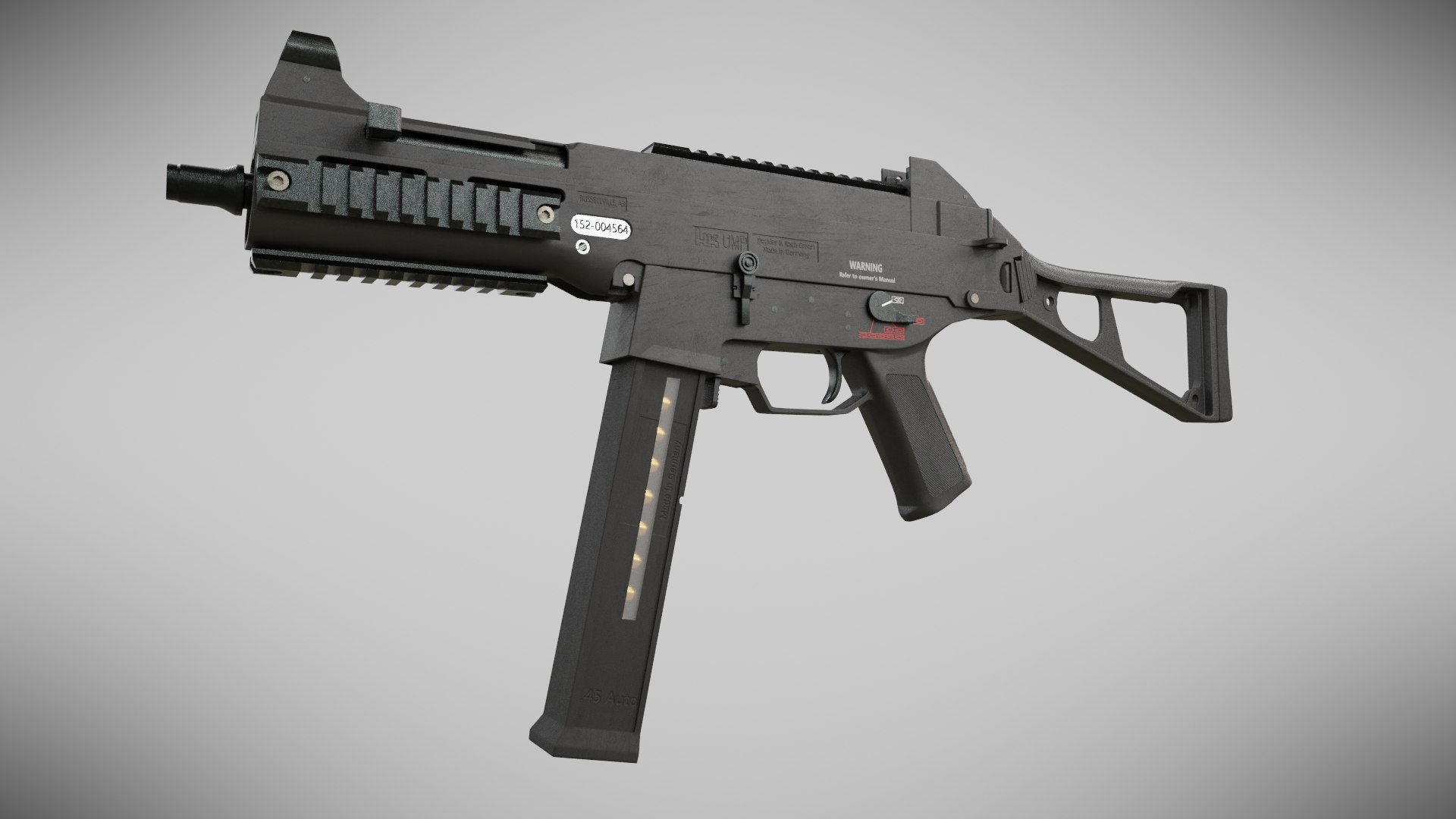 HK UMP 45. HK UMP 3d model. UMP 45 3d model. UMP 9mm.