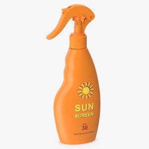 3D spray bottle sunscreen v