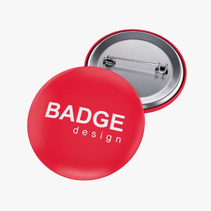 3D badge pin