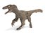 3D velociraptor feathers rigged