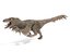 3D velociraptor feathers rigged
