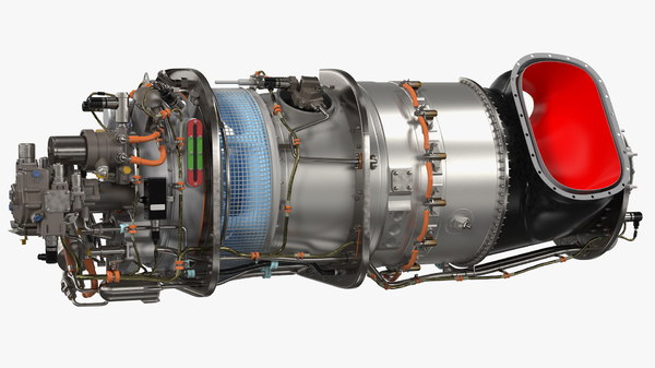 3D pt6c-67c turboshaft slice engine - TurboSquid 1612650