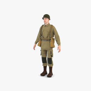 ww2 soldier 3D model