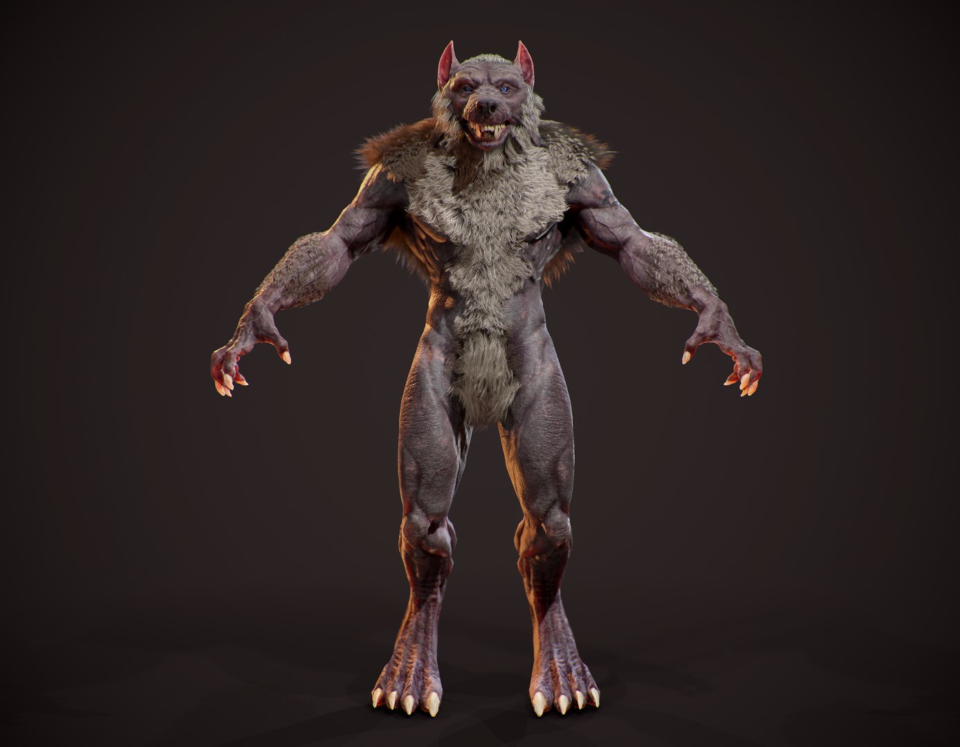 Realistic Werewolf Model Turbosquid 1612777 3422