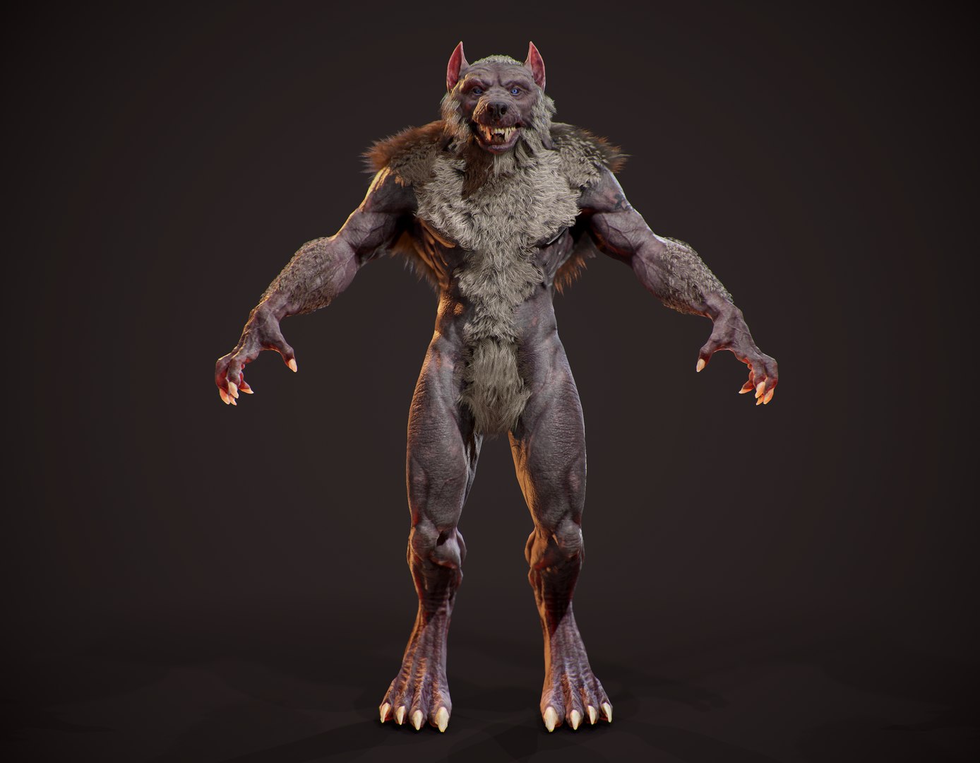 Realistic Werewolf Model TurboSquid 1612777