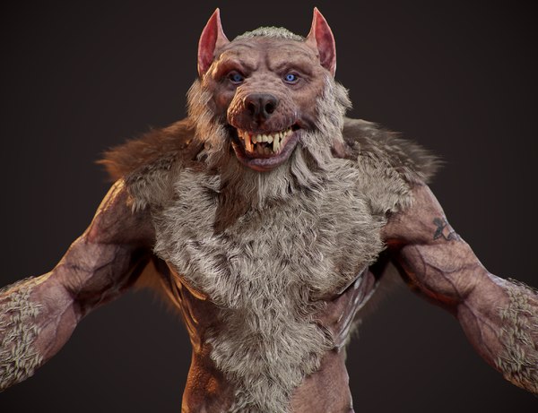 Realistic Werewolf Model Turbosquid 1612777 5264