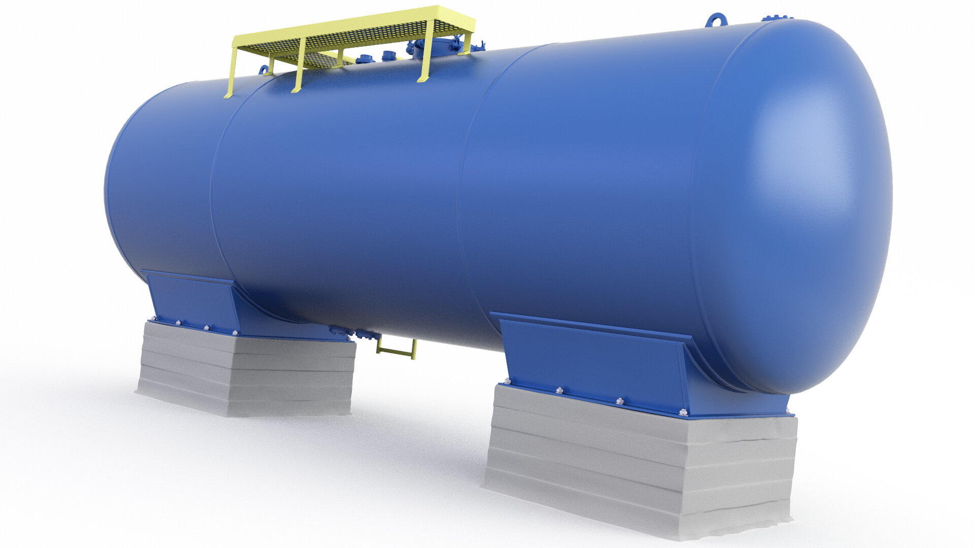 3D tank pressure oil model TurboSquid 1612826