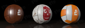 3D volleyball ball leather materials