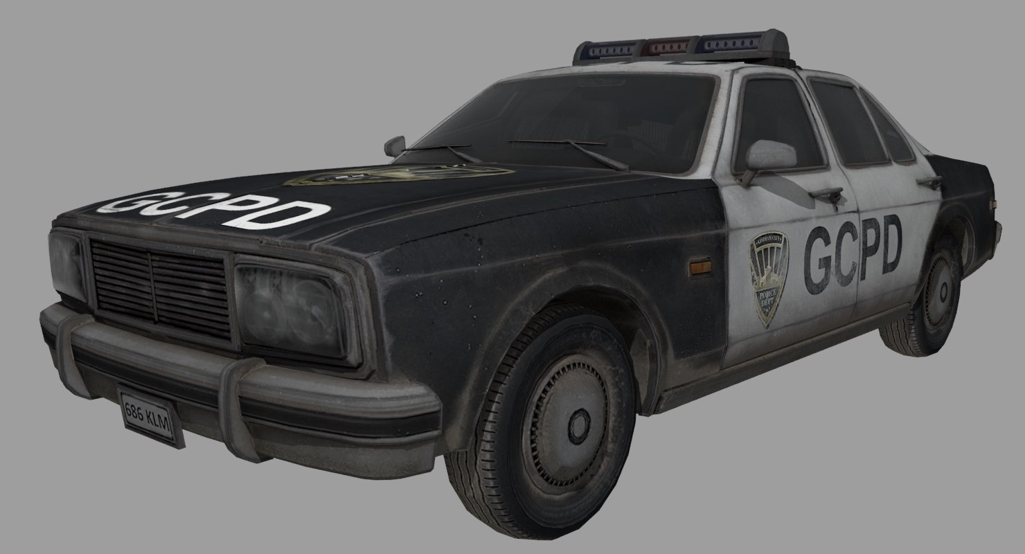 3D police car - TurboSquid 1612957