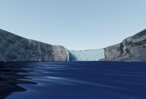 3D niagara falls waterfalls model