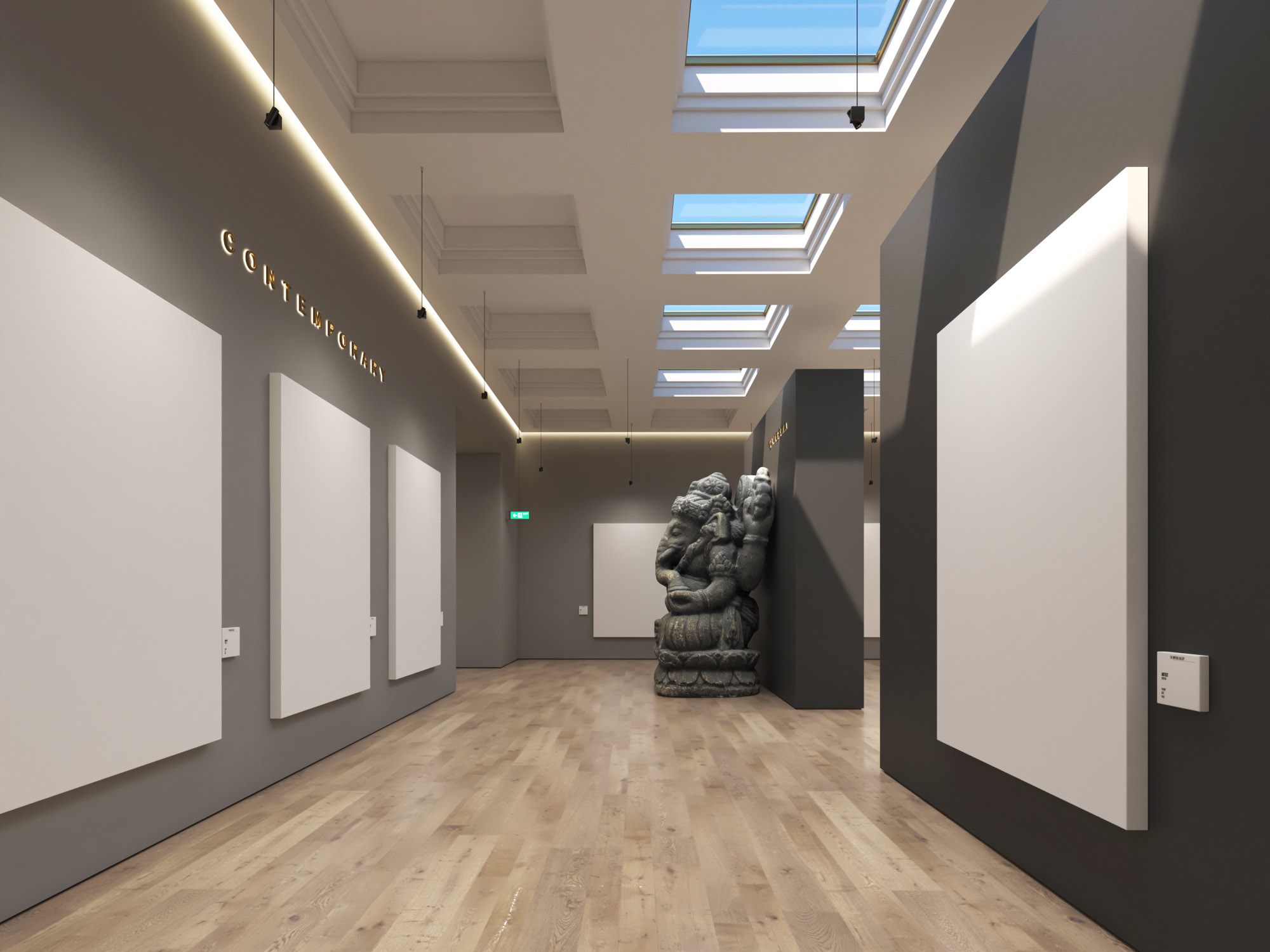 Image showcasing Art gallery 3D model - TurboSquid 1613231