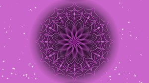 Purple optical art mandala