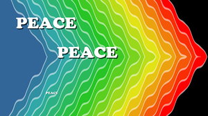 Peace rainbow background