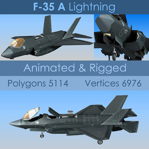3D raptor stealth aircraft