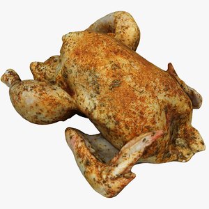 roasted chicken 3D model