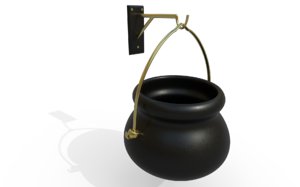 3D model hanging cauldron