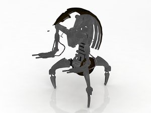 battle droid robot droideka 3D model