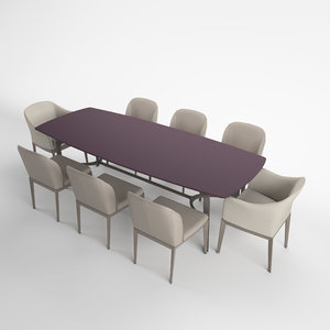 3D model chairs table