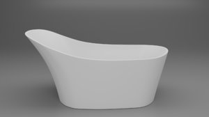 3D freestanding italian bathtub model