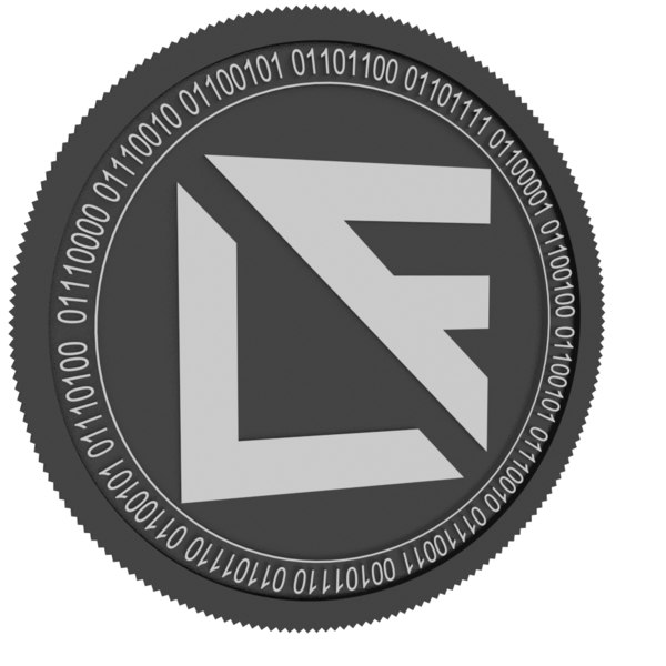 litecoin finance black coin 3D