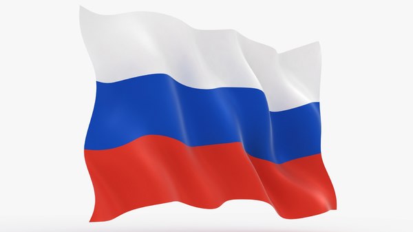 Realistic Russia Flag 3d Model Turbosquid 1614453