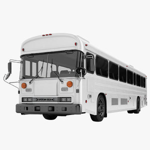 3D bus 2000 blue model