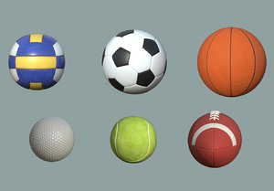 3D model balls pack