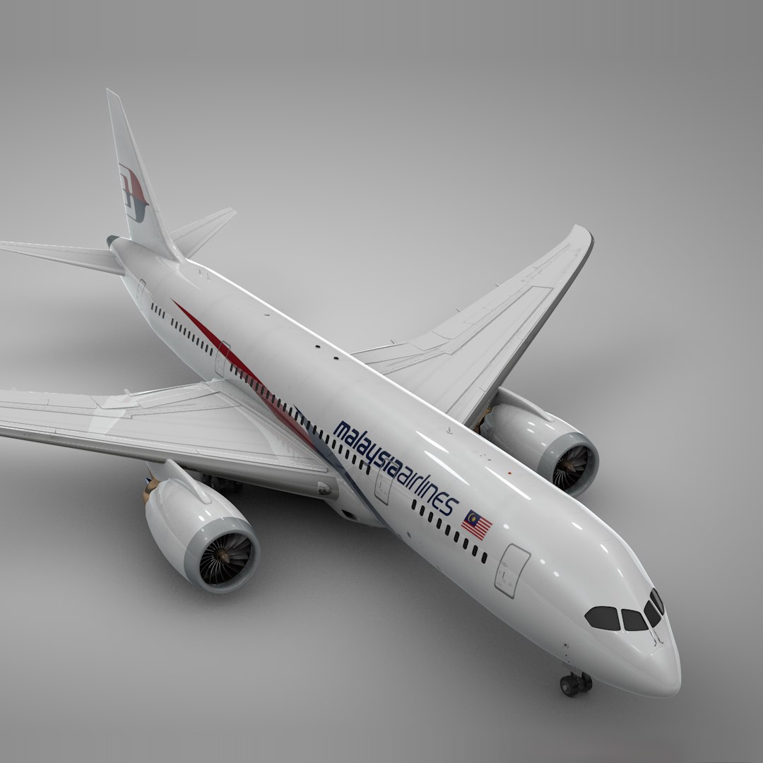 Boeing 787 dreamliner malaysia model - TurboSquid 1614650