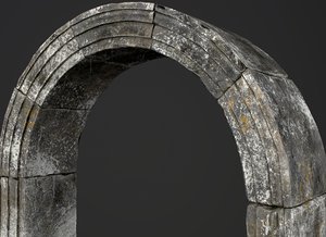 low-poly arch 3D model