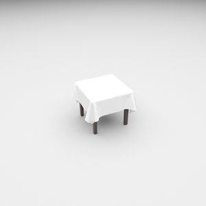 3D table cloth 76cm x model