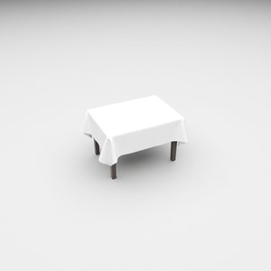 3D table cloth 76cm x model