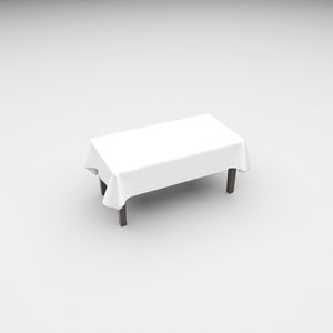 table cloth 76cm x 3D model
