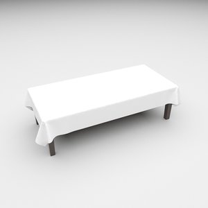 3D table cloth 107cm x model