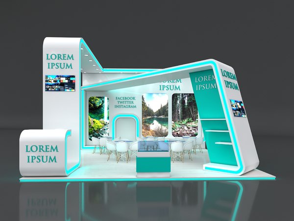 booth exhibit stand 3D model