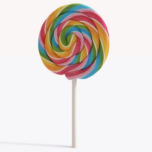 3D lollipop lolli model