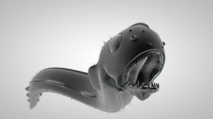 3D monster creature leviathan model