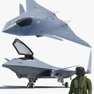 3D concept sixth generation fighter