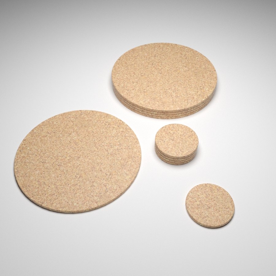 3D cork mats TurboSquid 1615267