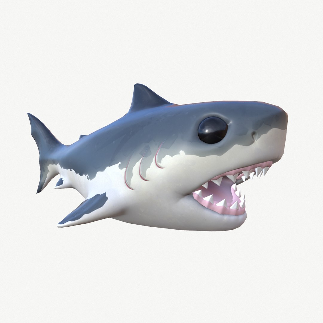 Stylized baby shark 3D model - TurboSquid 1615318