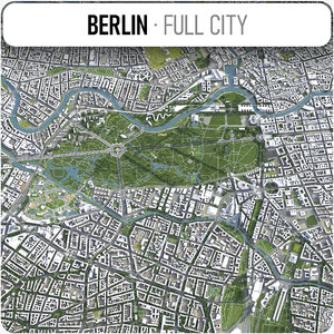 berlin city area 3D model