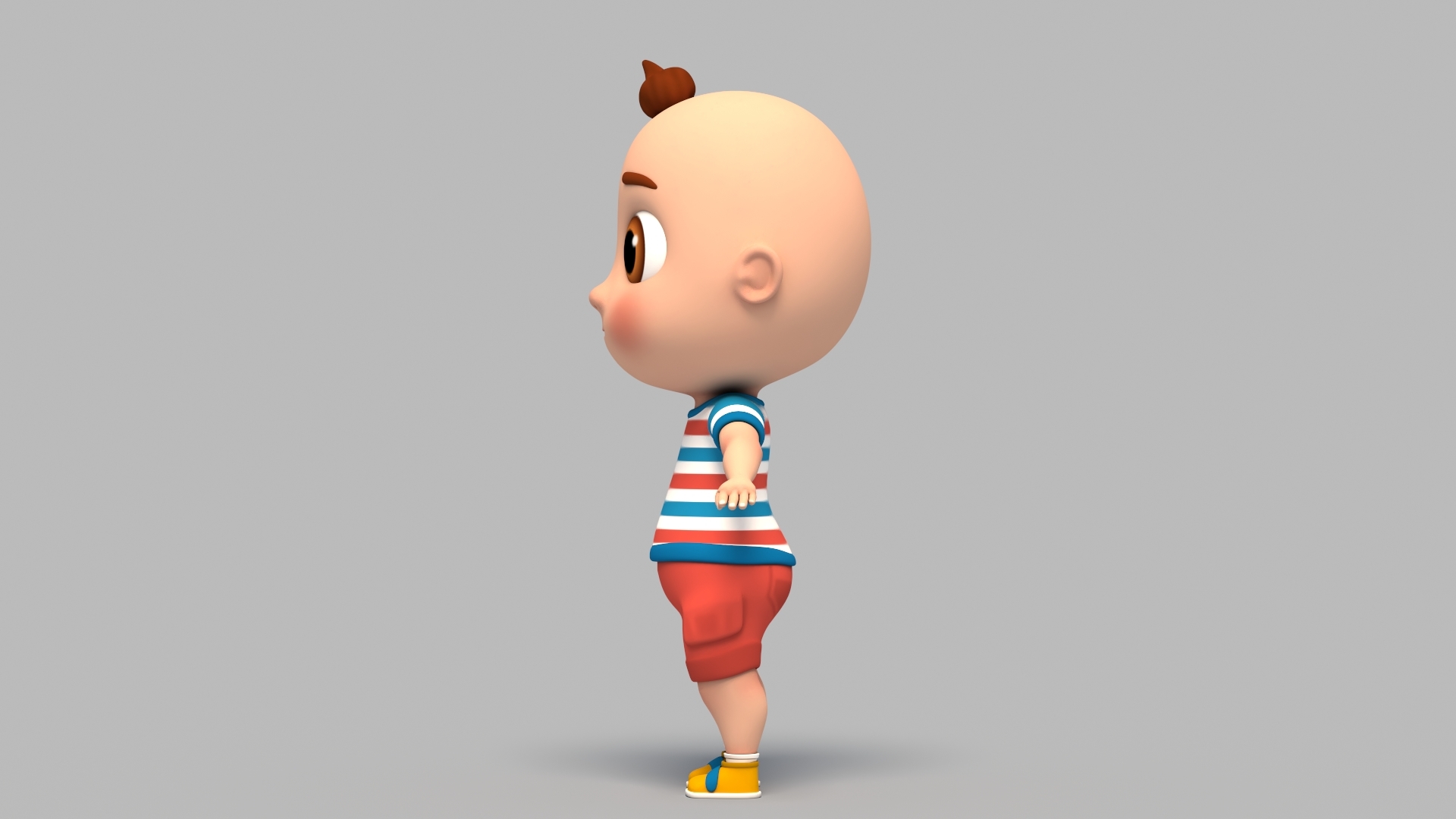 3D baby rig animation character model - TurboSquid 1615398