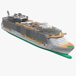 passenger cruise ship 3D model