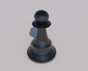 chess pawn 3D
