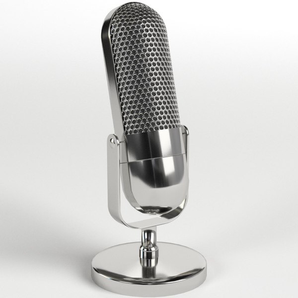 Modelo 3d Microfono Vintage Turbosquid 1332615